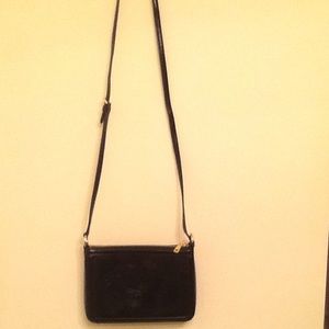 Black Leather Ralph Lauren Crossbody
